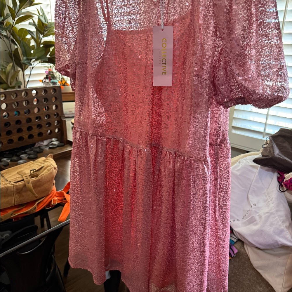 Collective Rose Gold Sequin Dress